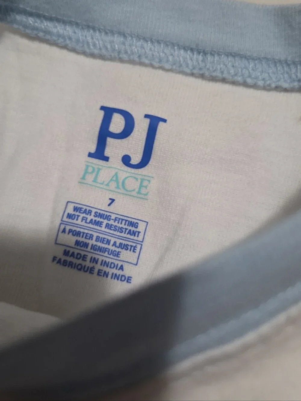 PJ place boys size 7 blue Easter bunny pajamas #05